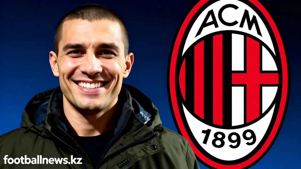 Христиан Пулишич празднует гол в матче Милан - Комо 4:0 на Сан-Сиро