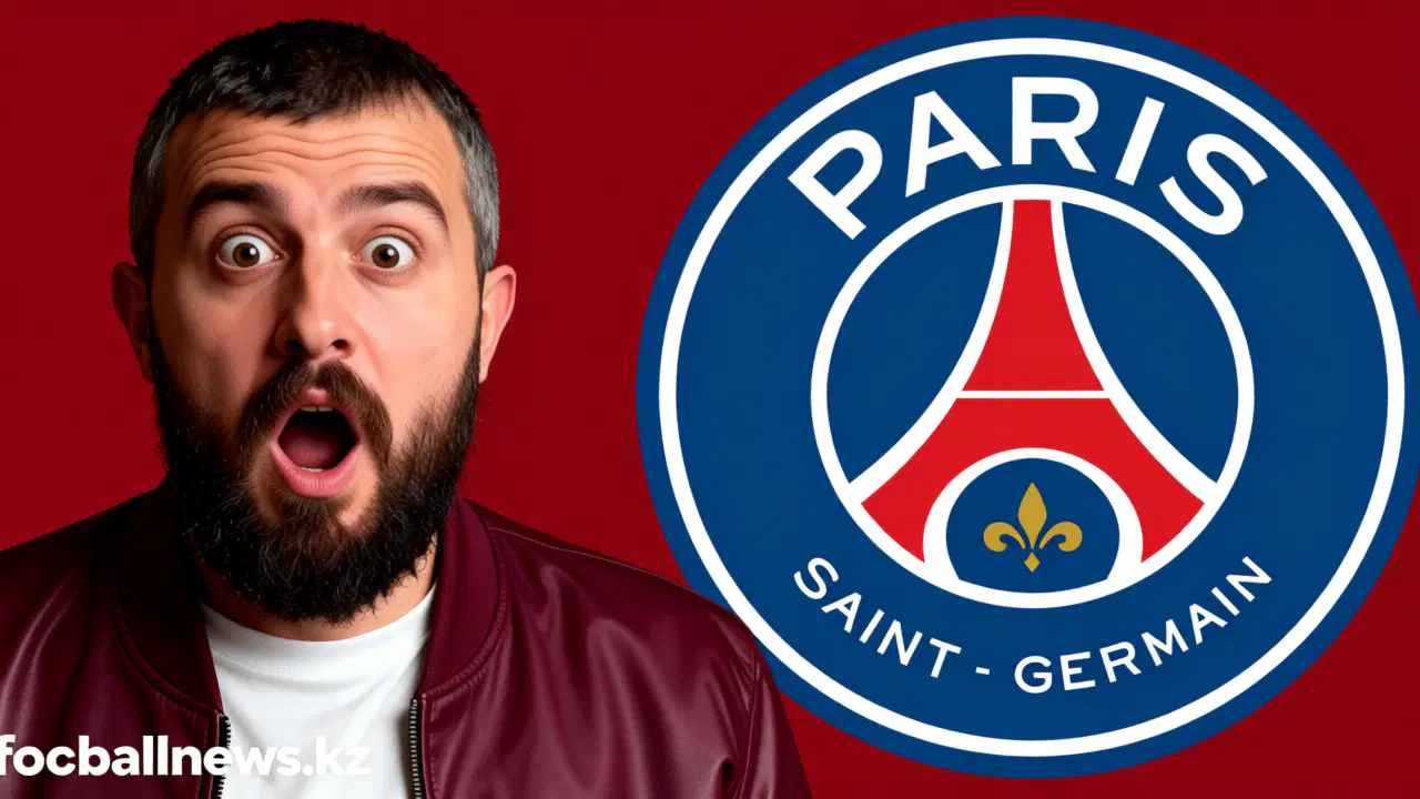 Игроки ПСЖ празднуют гол на Парк де Пренс в матче Лиги 1